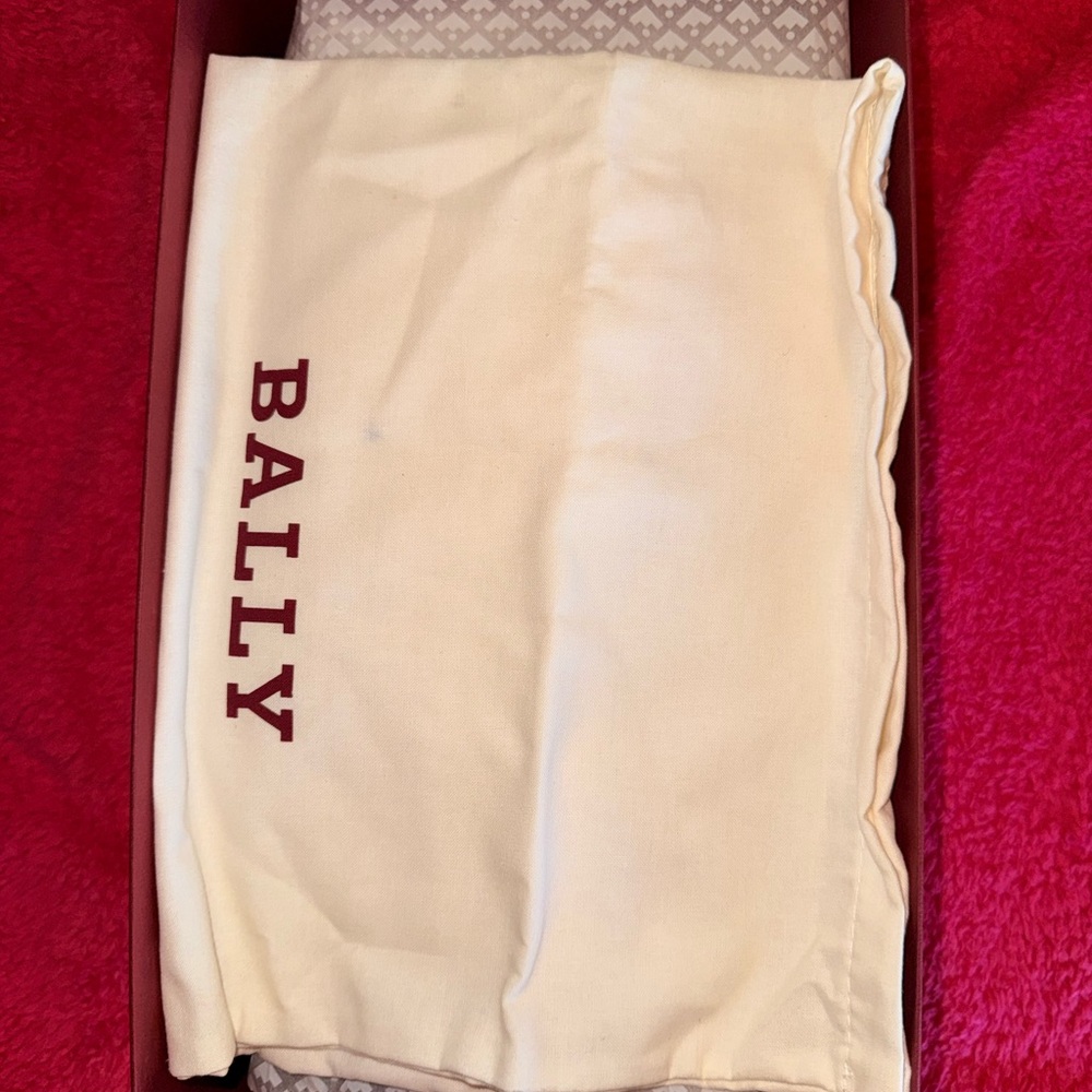 Bally Burgundy Leather Sneakers - Picture 6 of 16